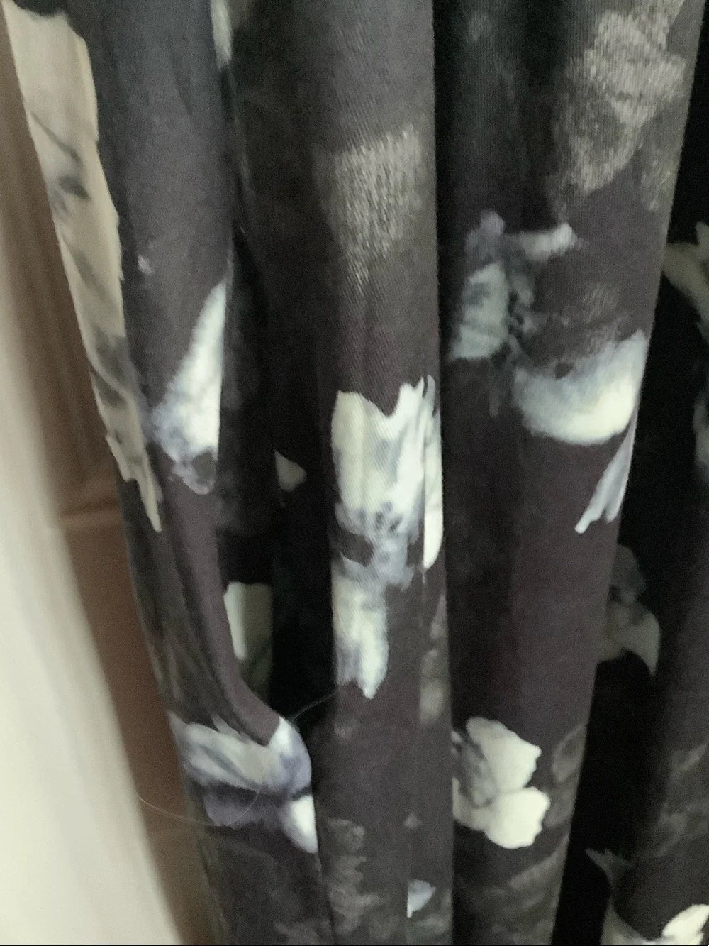 Plus Size Black Floral Maxi Dress with Scoop Neck